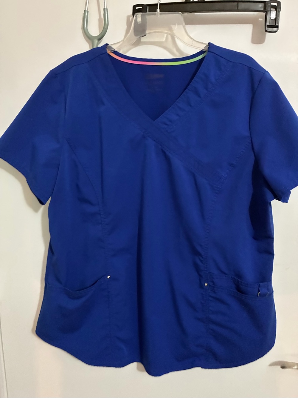 Scrubstar Women's V-Neck Scrub Top - Royal Blue